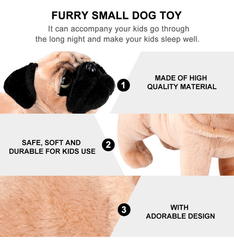 1 Pieza De Juguete Para Perros Pug, Peluche, Adorable Decora