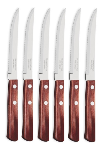 Cubiertos Tramontina 6pz Cuchillo Polywood Cocina