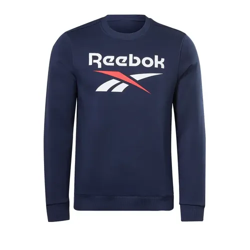 Sudadera Hombre Identity Fleece Big Logo Azul Marino Reebok | Envío gratis
