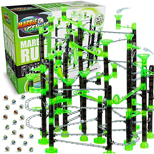 Marble Rails Extreme Set, 625 Piezas Marble Run (55 Can...