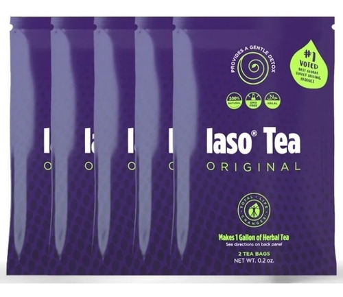 Desintoxique Y Baje Rápido De Peso Con Iasotea  Tlc 5 Sobres