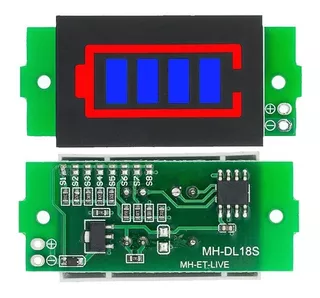 Módulo Indicador Carga Batería Litio 1s 2s 3s 4s 5s 6s 7s 8s