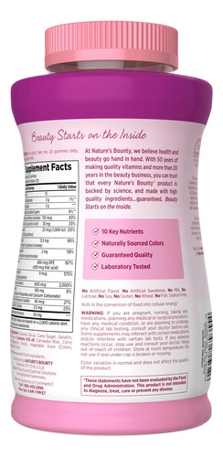 Multivitamínico Feminino Nature Bounty 50 Mg De Colágeno 240