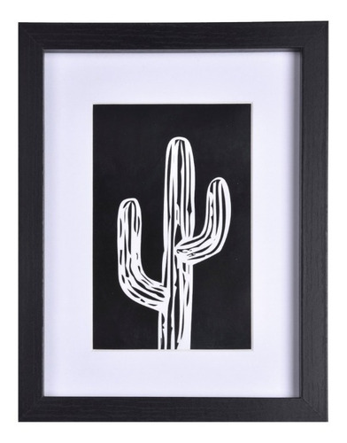 Imagem 6 de 10 de Kit Com 9 Quadros Decorativos Modernos Pretos Begônia
