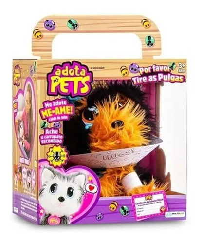 Pelúcia Adota Pets Acessórios P/ Cuidar Coockie - Multikids