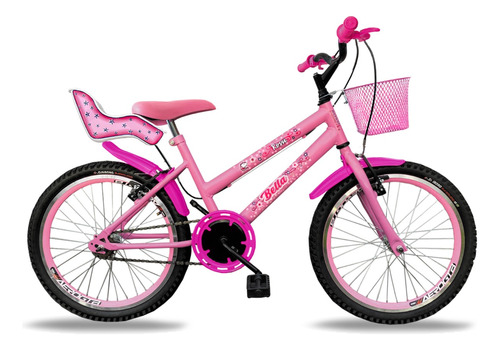 Bicicleta Infantil Feminina 20 Com Cadeira De Boneca E Cesta