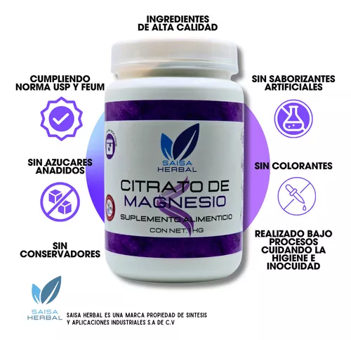 CITRATO DE POTASIO – 1 Kg – NATSA – Productos Naturales