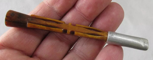 Antigua Boquilla Cigarrillos Baquelita O Hueso, Hecha A Mano (Usado)