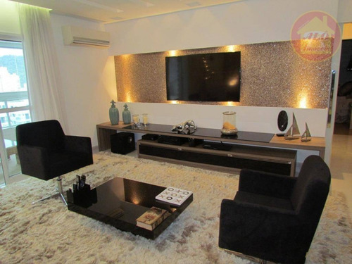 Apartamento Com 3 Dormitórios À Venda, 148 M² Por R$ 1.220.000 - Canto Do Forte - Praia Grande/sp - Ap5551