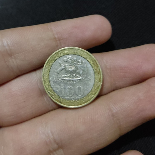 Moneda Chilena $100 Pesos 2012 Con Error De Fábrica Desali