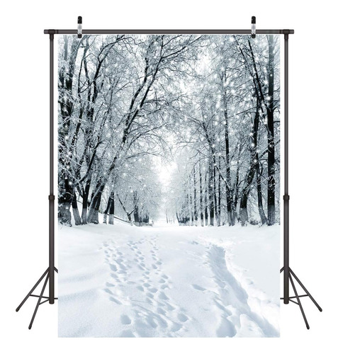 5x7ft Snow Backdrop Snowflake Background Photo Backdrop Wint