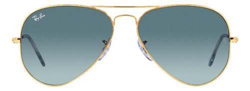 Lentes De Sol Aviator Large Metal Gold Ray-ban Color Amarillo