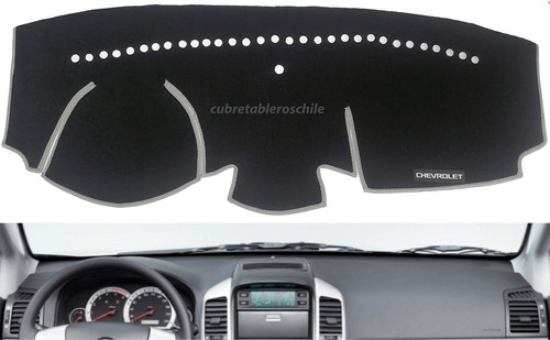 Cubre Tablero Antideslizante Chevrolet Captiva 06/18 Negro