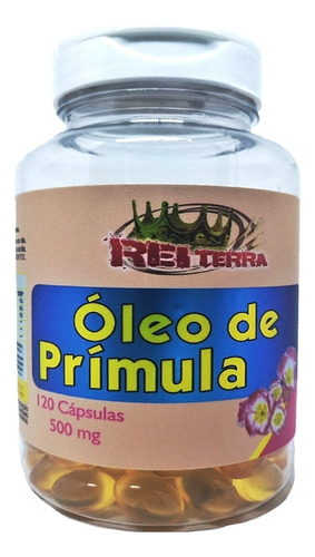 Óleo De Prímula 120 Caps 500 Mg Com Ômega 6 Rei Terra Tpm Sabor Without flavor