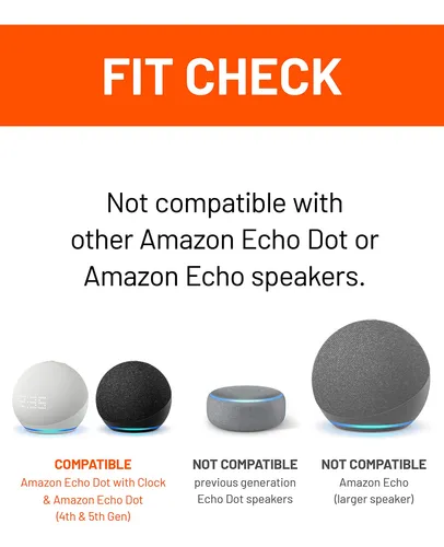 Soporte De Pared Para Echo Dot 4ta Y 5ta Generación - Negro