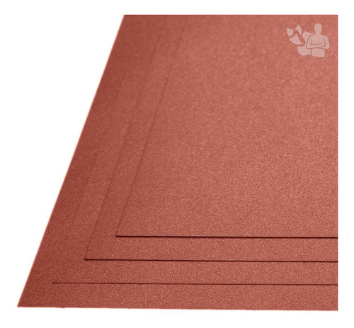 Papel Perolizado 180g A4 (terracota) 20 Folhas