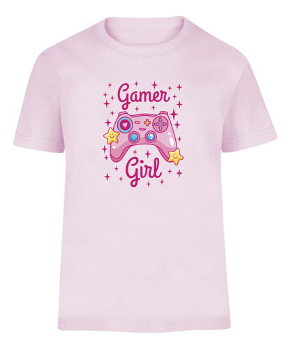 Playera De Gamer Girl - Video Juegos - Control Rosa