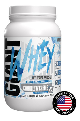 Giant Sports | 100% Whey Protein Ultra Premium 2 Lbs | 28 Sr Sabor Cookies And Cream