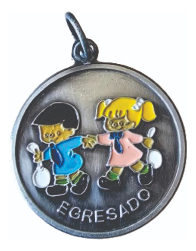 Medallas Egresados Jardin 33 Mm C Cinta Arg X 5 Unidades