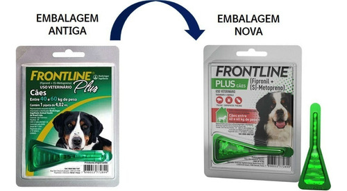 Antipulgas E Carrapato Frontline Plus P/ Cães 40 A 60kg C/nf Pipeta