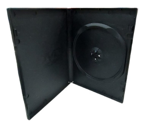 Caja Dvd Ancha Simple 12 Mm Negra Importadas X 10