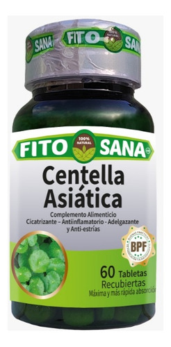 Centella Asiática 480mg 60 Tabletas Fito Sana 