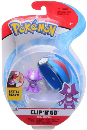 Pokemon Clip N Go Toxel + Great Ball Cheto Store