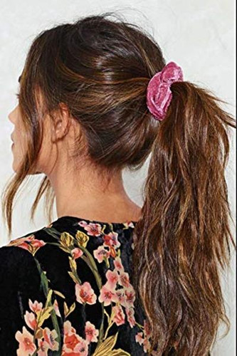 55pcs Gomas Para El Pelo De Terciopelo Elásticos Bobbles Cin