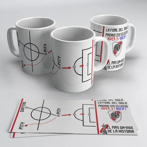 Taza Plastica Sublimada River Plate La Final Del Siglo #206
