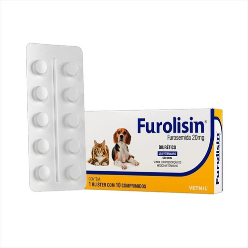 Furolisin 20mg C/ 10 Comprimidos