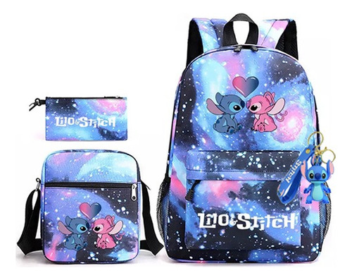 Primaria Mochilas Lilo & Stitch Para Niños Y Niña 3 Pcs 2023