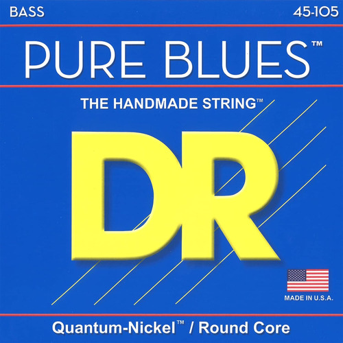 Pure Blues - Cuerdas Para Bajo (pb-45), Color Plateado