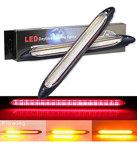 Ysy Led Car Drl Daytime Running Lights Strip Impermeable 12v