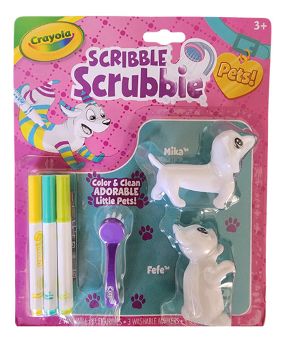 Crayola Kit Pintura Lavável Scribble Scrubbie Pets 3 Anos 