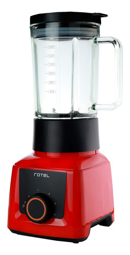 Licuadora Profesional Rotel + Accesorios Glass 1000w 2.3lts Color Rojo