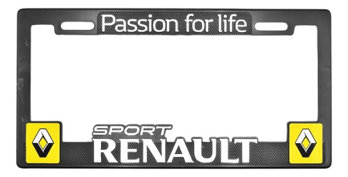 Par Portaplacas Renault Passion For Logo Universal Auto