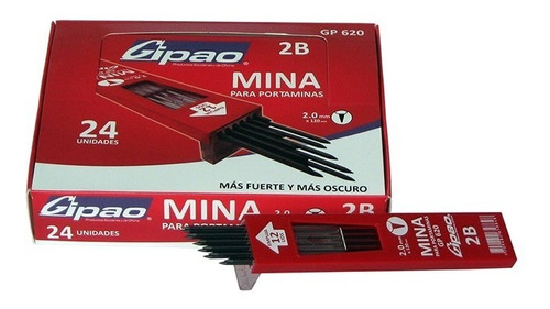 Minas Portaminas 2mm Gipao X 12 Und