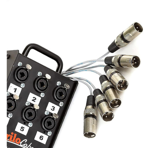 Medusa 6 Vias Com Conectores Combo - Cirilo Cabos 30m