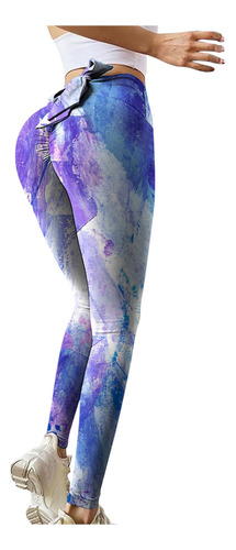 Pantalones De Yoga Elásticos De Cintura Alta Para Mujer