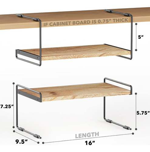 Organizador De Alacena Spaceaid Lyj-16x2-b 2 Unidades