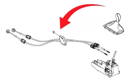 Piola Selectora Cambio Chevrolet Captiva 2012 2018 2.4