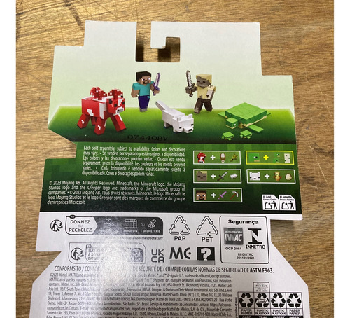Tortuga Minecraft Build A Block Steve Creeper Mattel Mojang