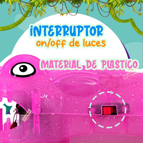 Cocodrilo Juguete Interactivo Con Luces Sonido Y Movimiento