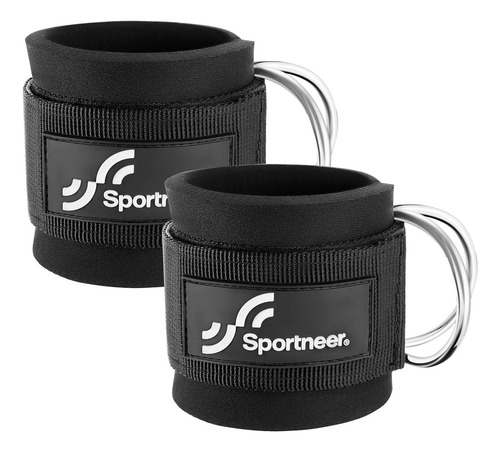 Tobilleras Deportivas Transpirables Cierre De Velcro Negro Negro