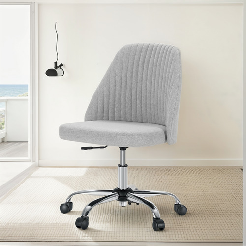 Silla De Escritorio Moderna Giratoria Con Ruedas Sin Brazos