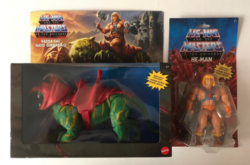 He-man Y Gato Guerrero Battle Cat Motu Origins Retro Amos De (Usado)