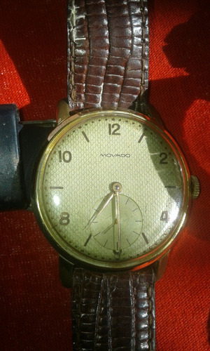 Reloj Movado Clasico Correa Piel De Cocodrilo