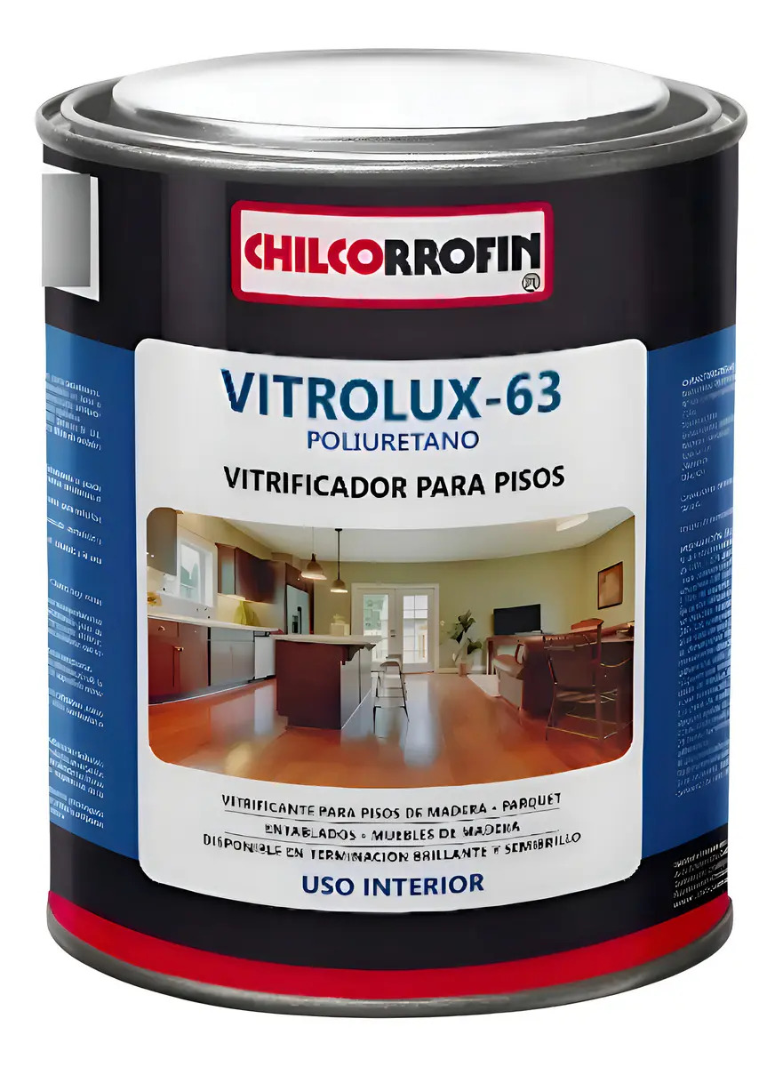 Barniz Vitrolux 63 Semibrillo Natural Chilcorrofin para Pisos y Muebles Interior