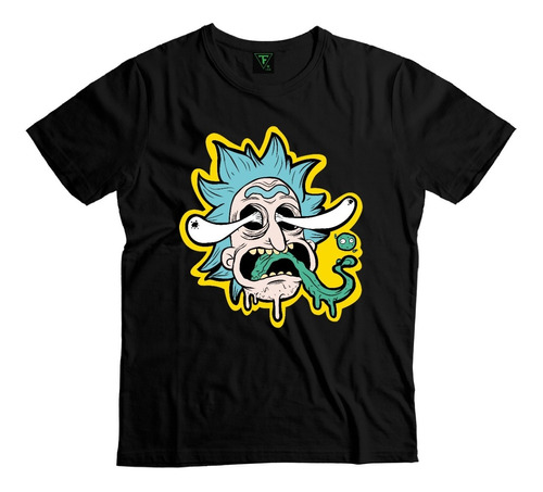 Polera Rick And Morty Ojos Afuera Algodón Xxl Xxxl Unisex 