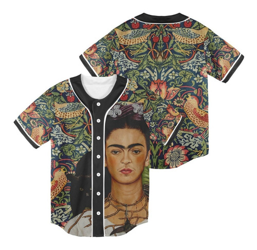 Camisa De Béisbol Frida Personalizada Jersey 700h Bird Folk